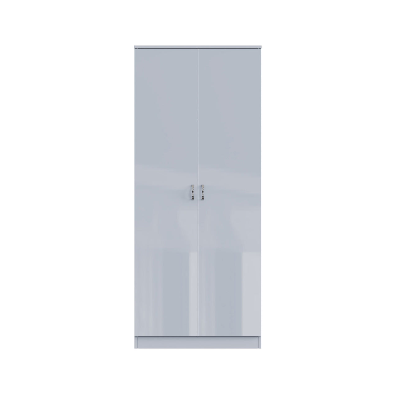 FWStyle Chilton 2 Door Wardrobe - Grey Gloss Front