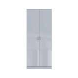 FWStyle Chilton 2 Door Wardrobe - Grey Gloss Front