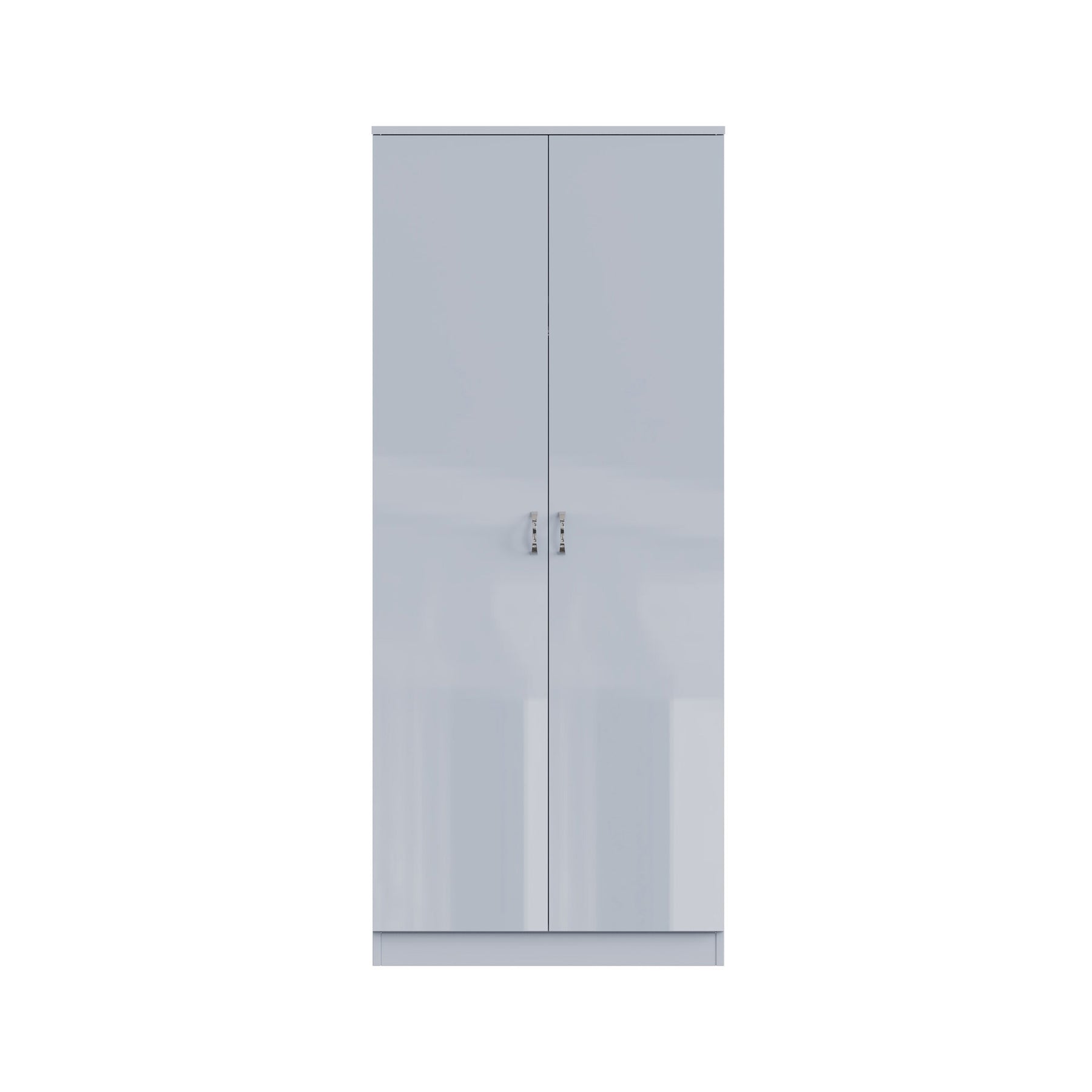 FWStyle Chilton 2 Door Wardrobe - Grey Gloss Front