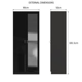 Chilton Black Gloss 3 Piece Bedroom Furniture Set