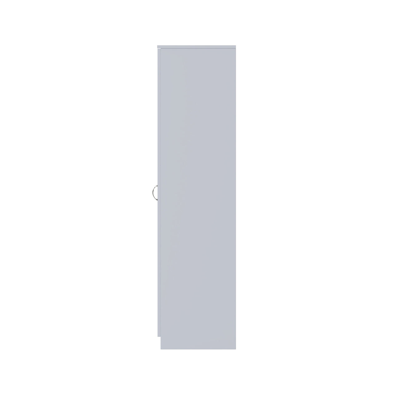FWStyle Chilton 2 Door Wardrobe With Mirror - Grey Gloss Front