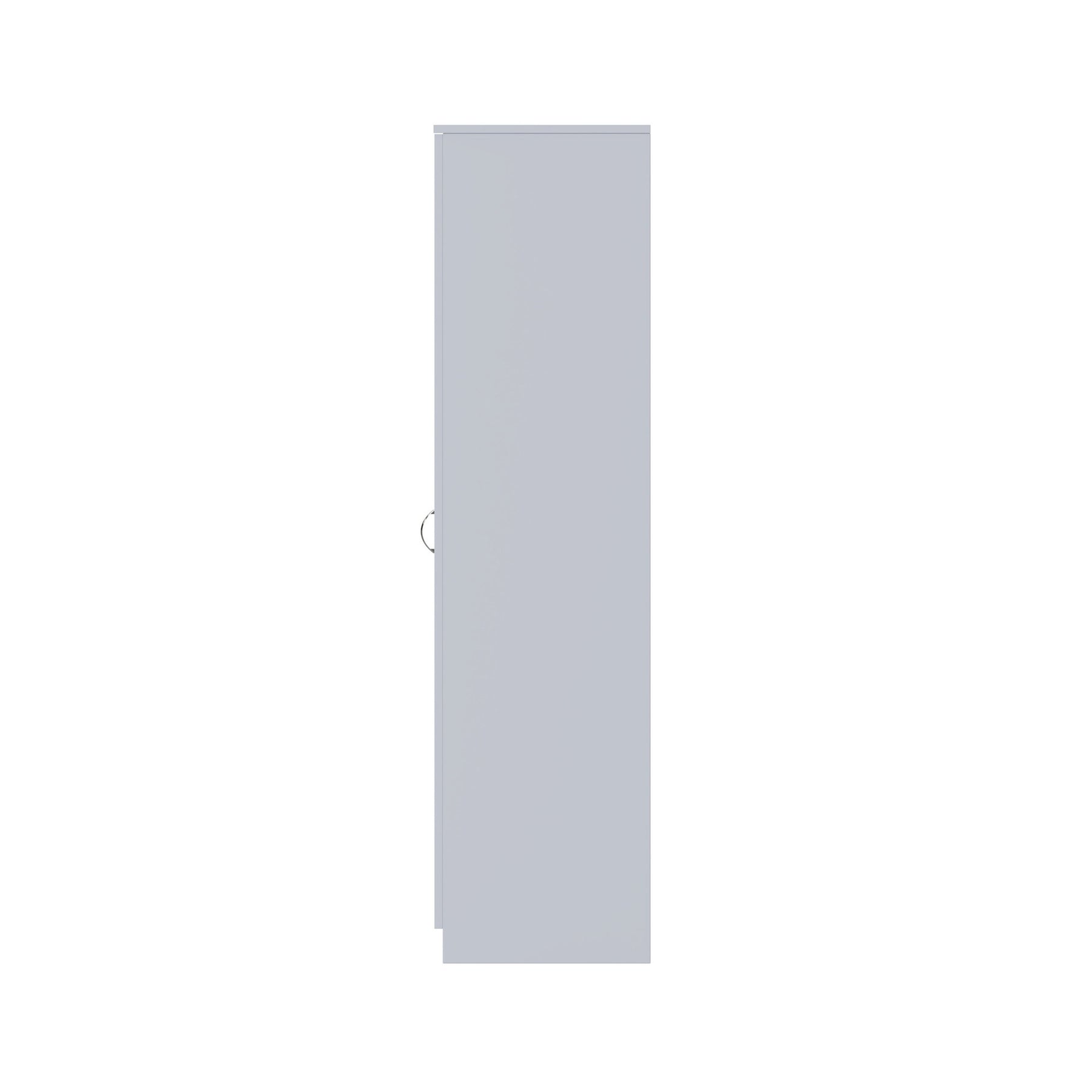 FWStyle Chilton 2 Door Wardrobe With Mirror - Grey Gloss Front
