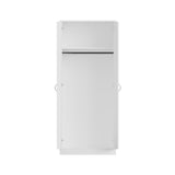 FWStyle Chilton 2 Door Wardrobe With Mirror - White Gloss Front