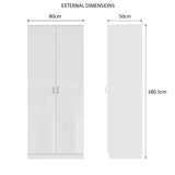 Chilton White Gloss Bedroom Set - 3 Pieces