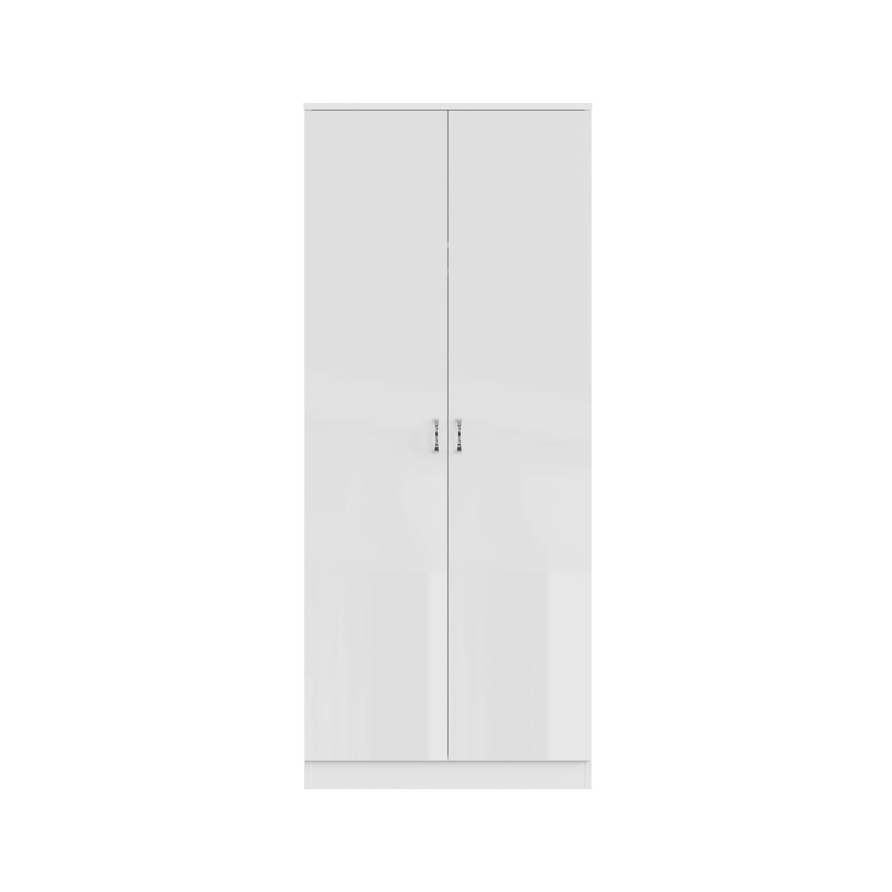 FWStyle Chilton 2 Door Wardrobe - White Gloss Front