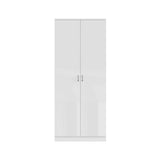 FWStyle Chilton 2 Door Wardrobe - White Gloss Front
