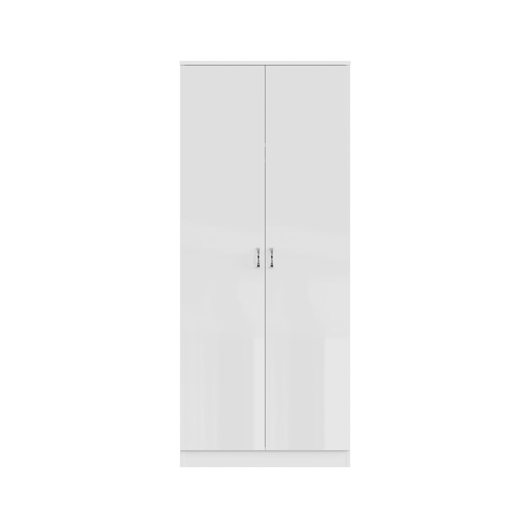 FWStyle Chilton 2 Door Wardrobe - White Gloss Front