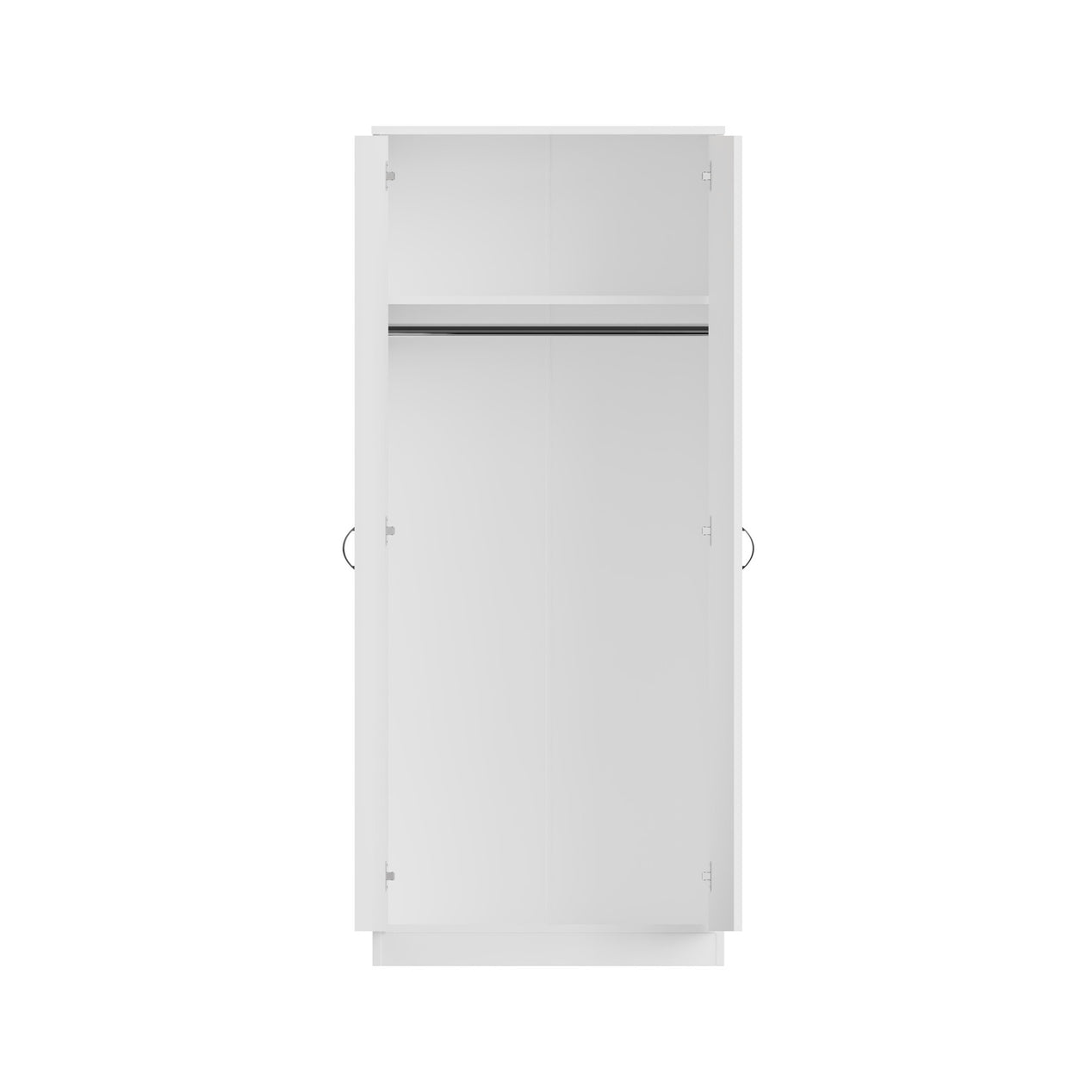 FWStyle Chilton 2 Door Wardrobe - White Gloss Front