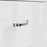 FWStyle Chilton 3 Drawer Chest Of Drawers - White Gloss Front