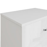 FWStyle Chilton 3 Drawer Chest Of Drawers - White Gloss Front