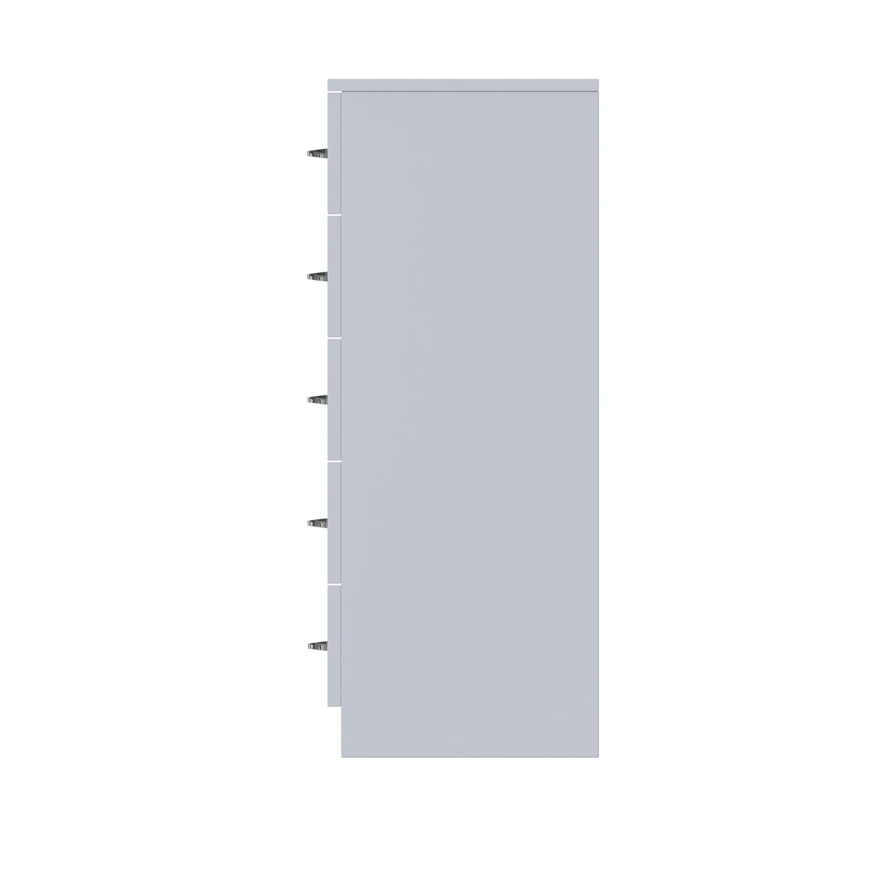 FWStyle Chilton 6 Drawer Chest Of Drawers - Grey Gloss Front