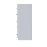FWStyle Chilton 6 Drawer Chest Of Drawers - Grey Gloss Front