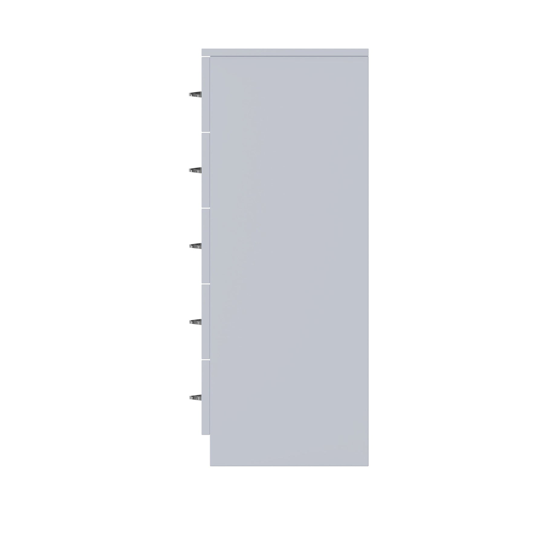 FWStyle Chilton 6 Drawer Chest Of Drawers - Grey Gloss Front