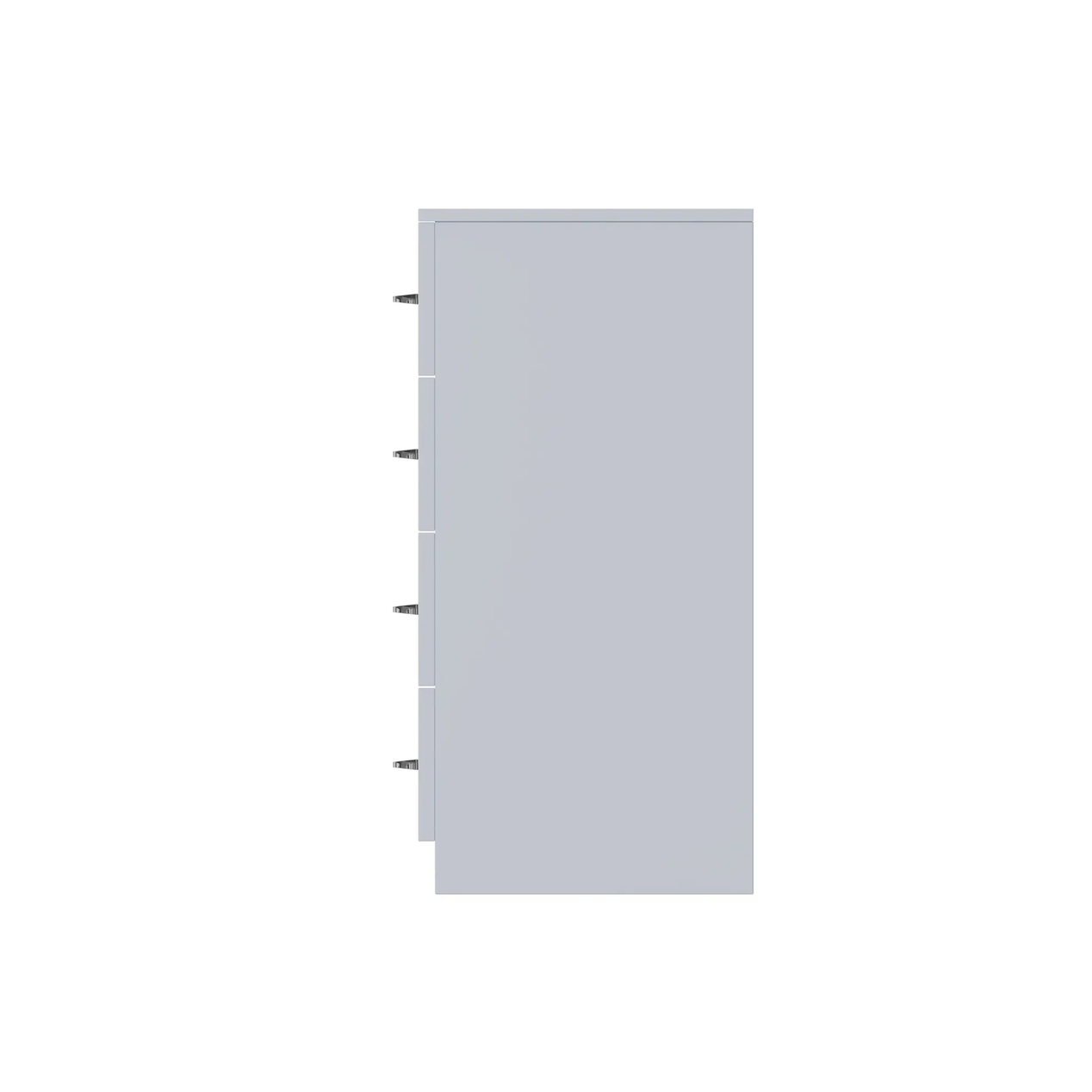 FWStyle Chilton 8 Drawer Chest Of Drawers - Grey Gloss Front