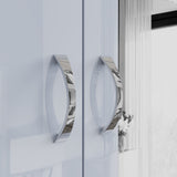 FWStyle Chilton 3 Door Wardrobe With Mirror - Grey Gloss Front