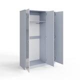 FWStyle Chilton 3 Door Wardrobe With Mirror - Grey Gloss Front