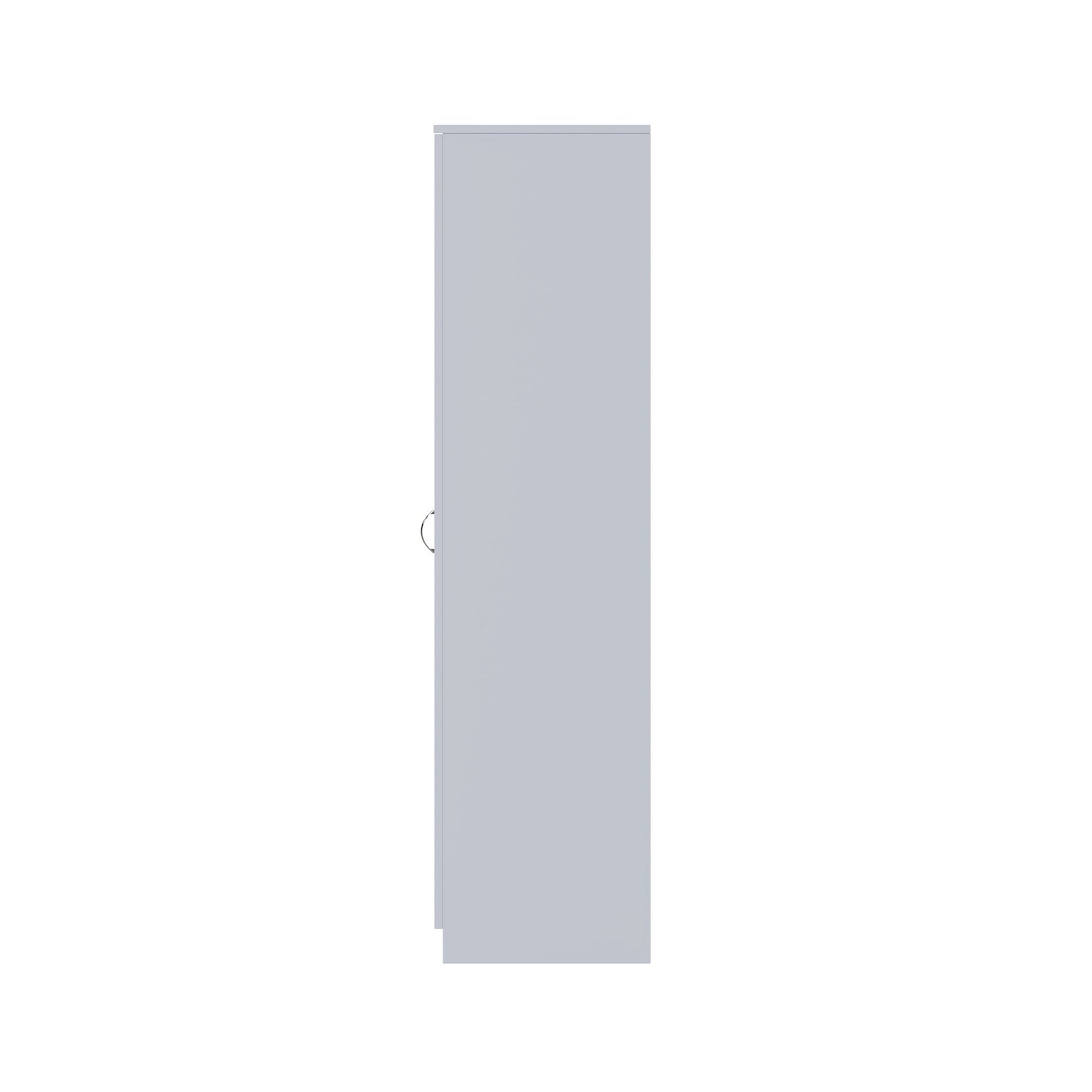 FWStyle Chilton 3 Door Wardrobe With Mirror - Grey Gloss Front