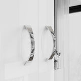 FWStyle Chilton 3 Door Wardrobe With Mirror - White Gloss Front