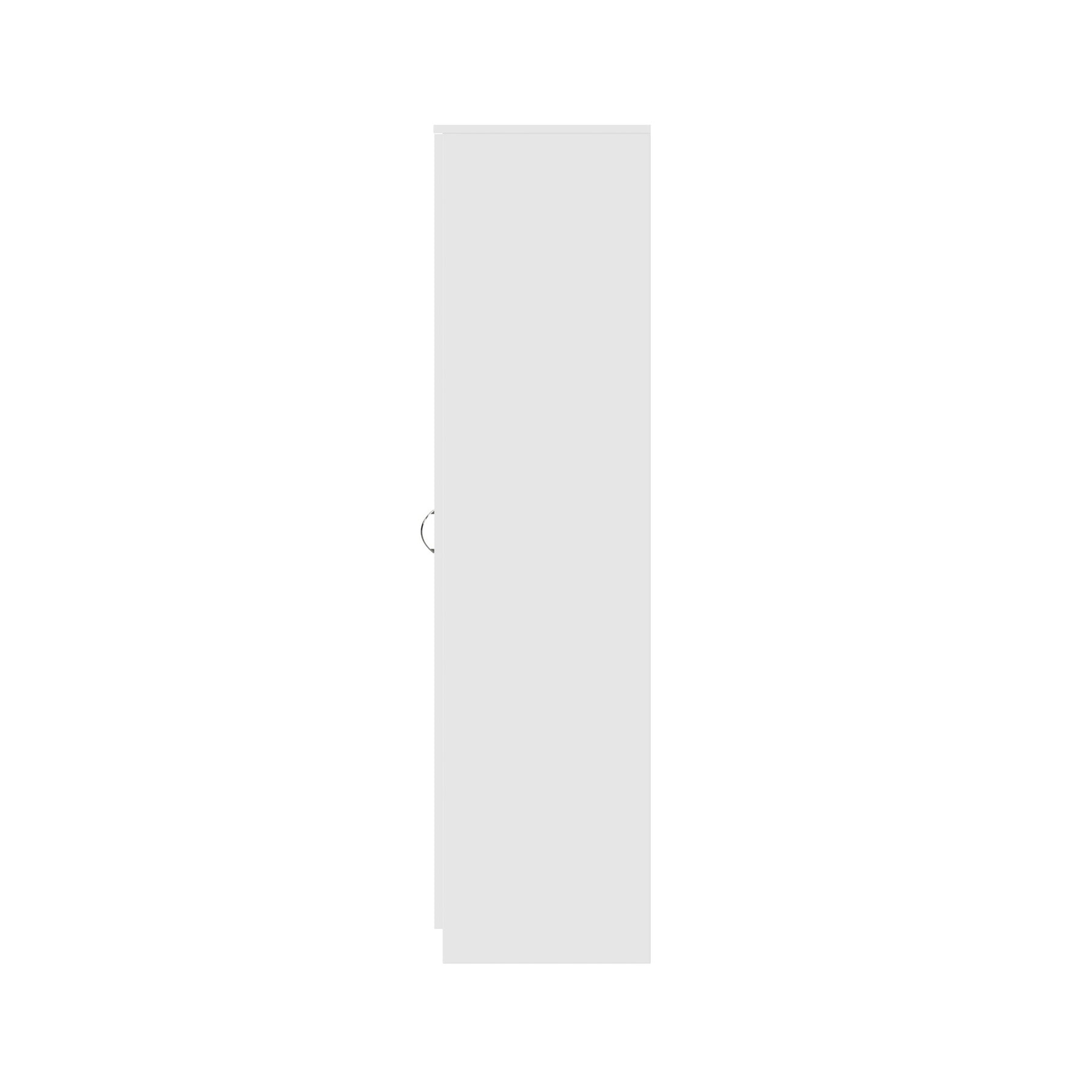 FWStyle Chilton 3 Door Wardrobe With Mirror - White Gloss Front