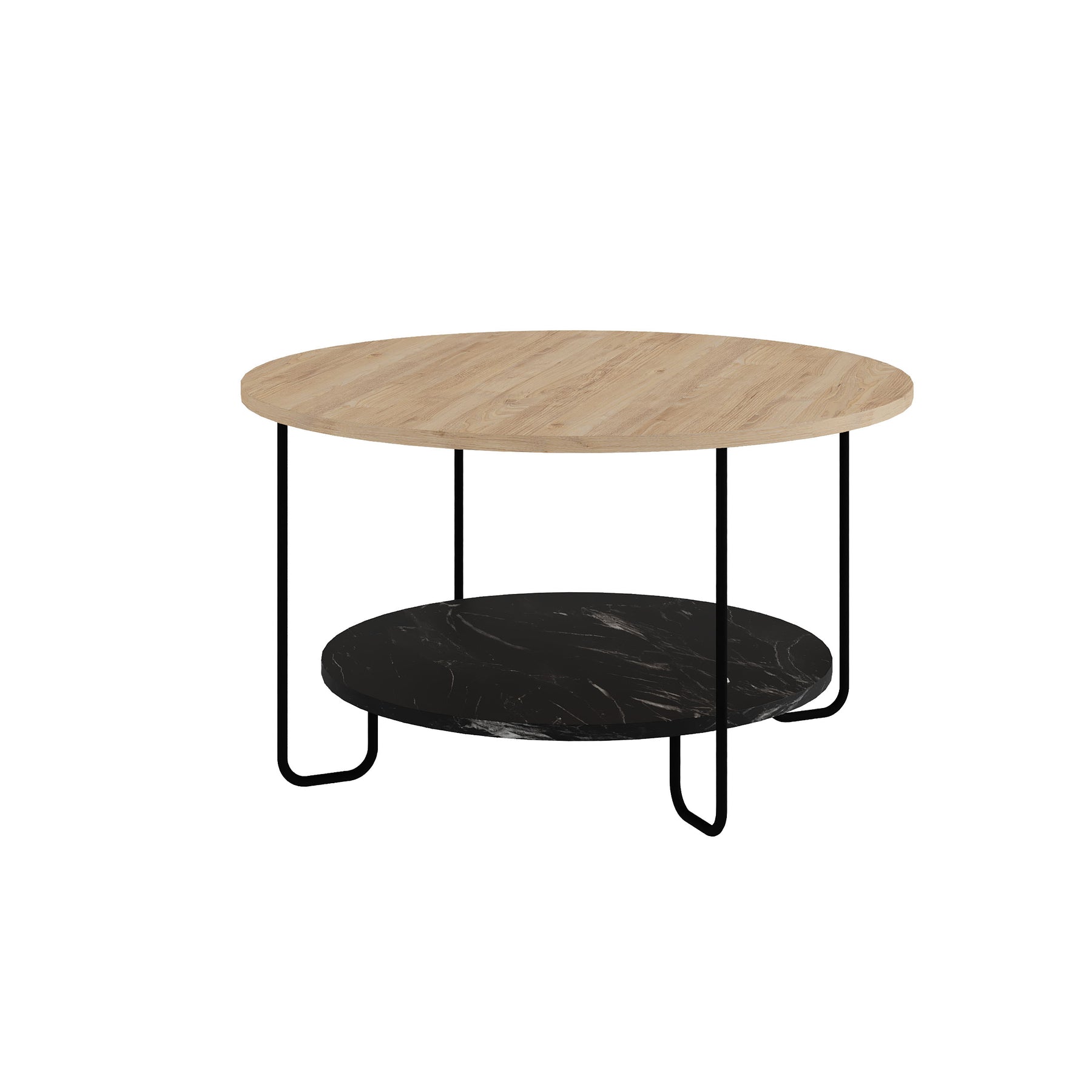 Corro Modern Coffee Table Oak Lotus