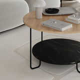 Corro Modern Coffee Table Oak Lotus