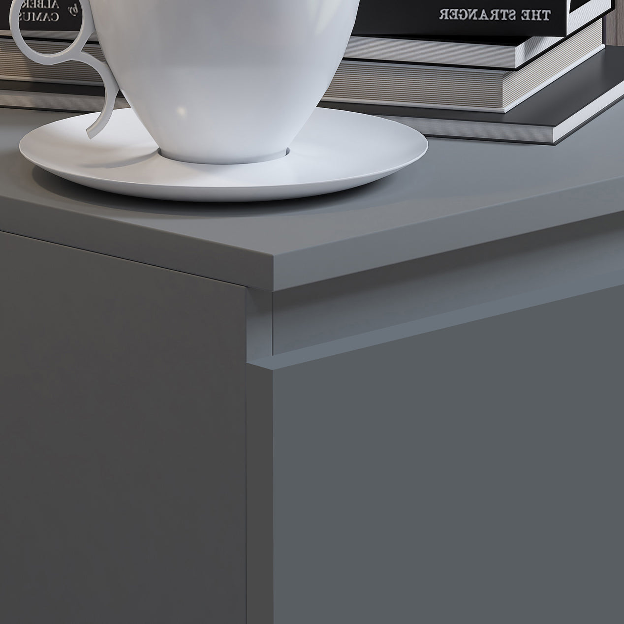 Carlton 3 Drawer Chest - Matt Dark Grey