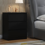 FWStyle Carlton 3 Drawer Chest Of Drawers - Matt Black