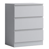 FWStyle Carlton 3 Drawer Chest Of Drawers - Matt White