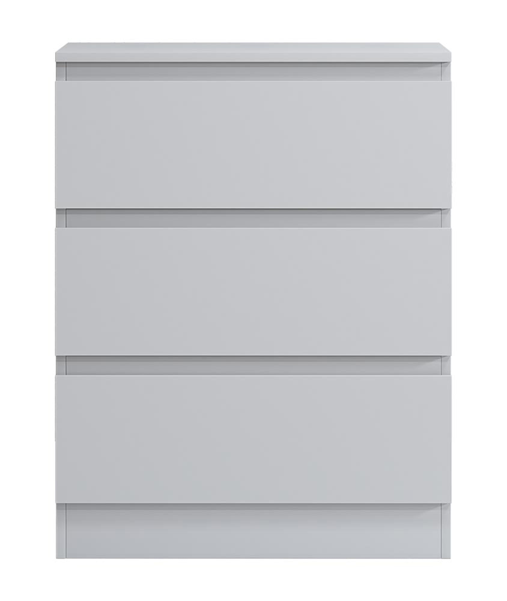 FWStyle Carlton 3 Drawer Chest Of Drawers - Matt White