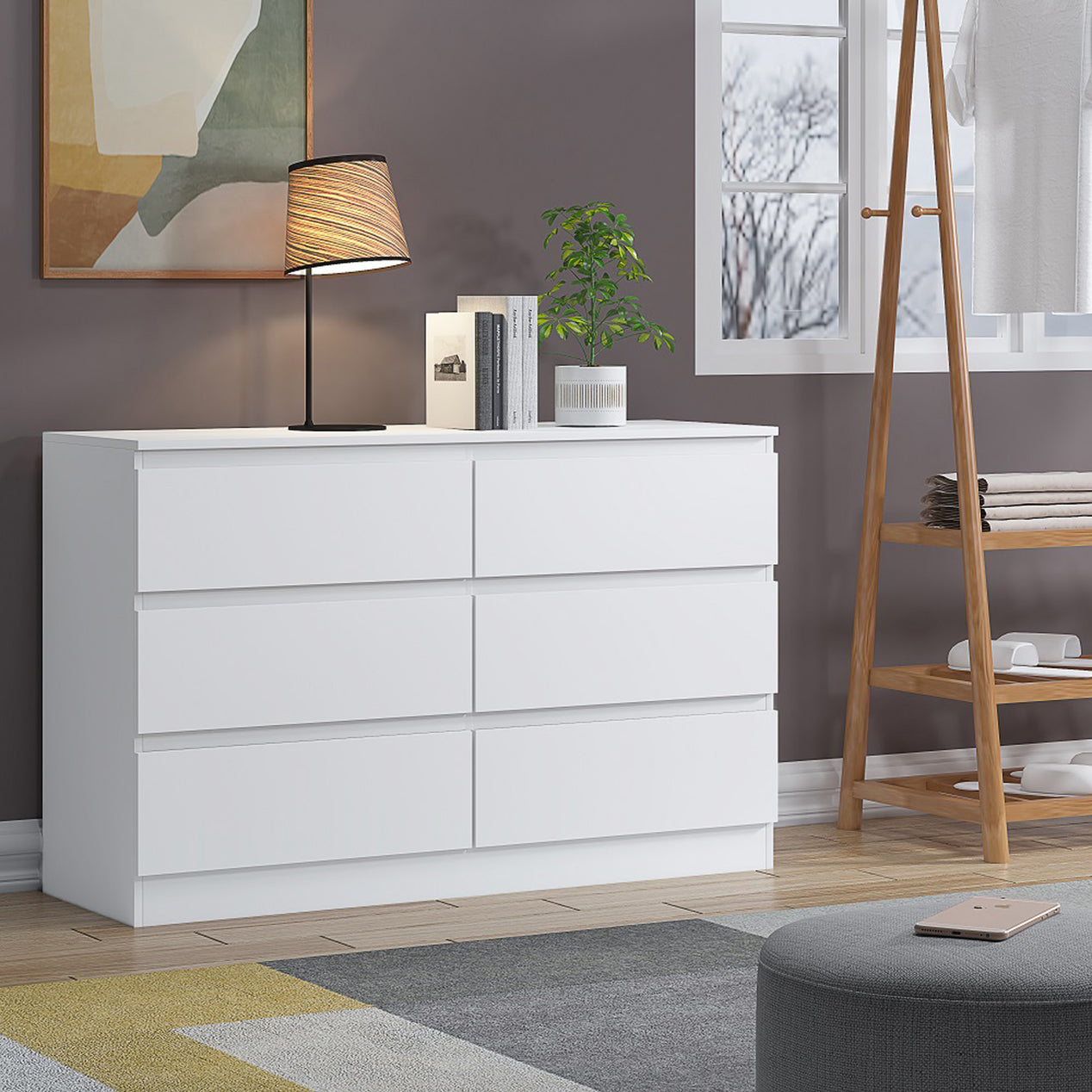 Carlton Matt White 6 Drawer and 3 Drawer Chests Offer
