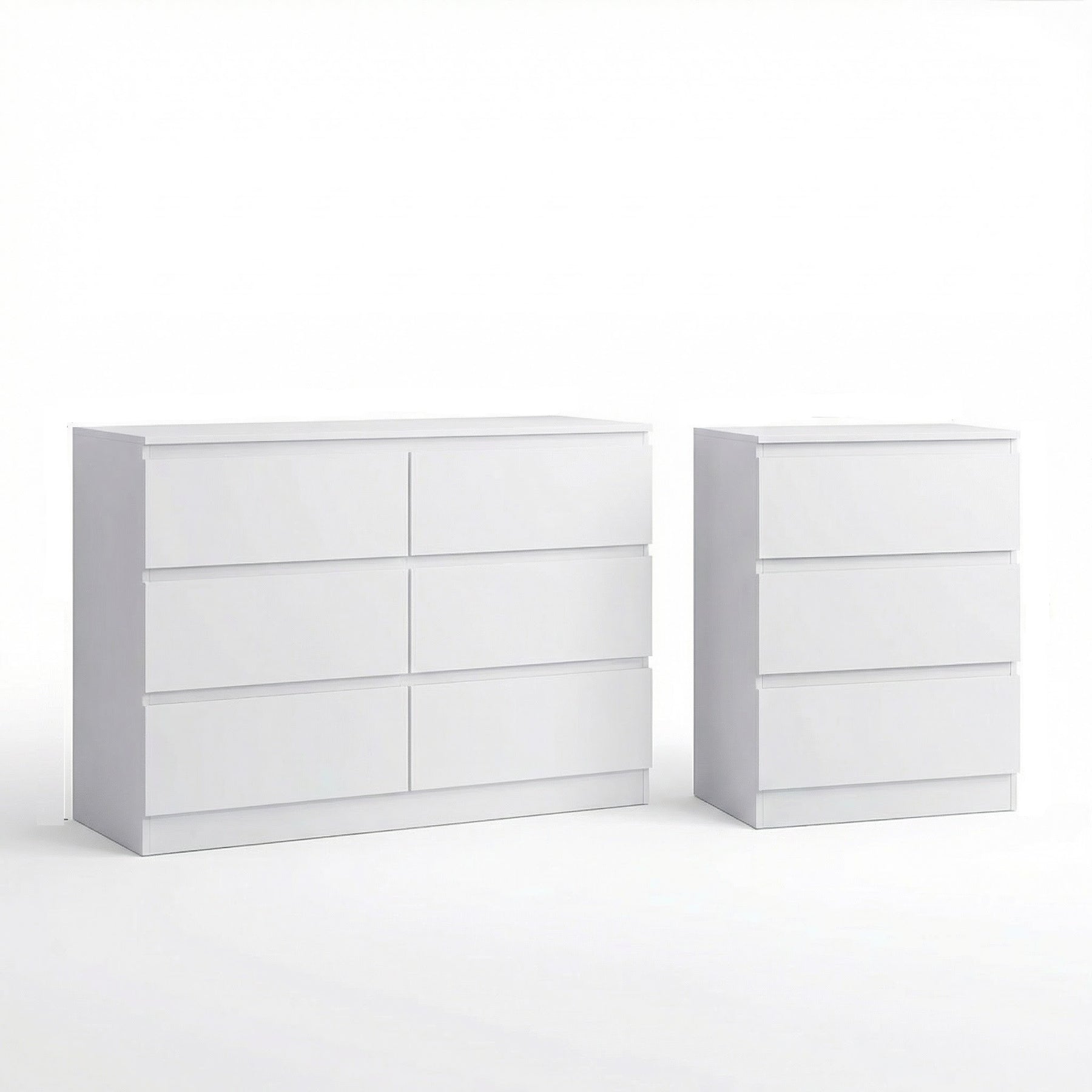 Carlton Matt White 6 Drawer and 3 Drawer Chests Offer