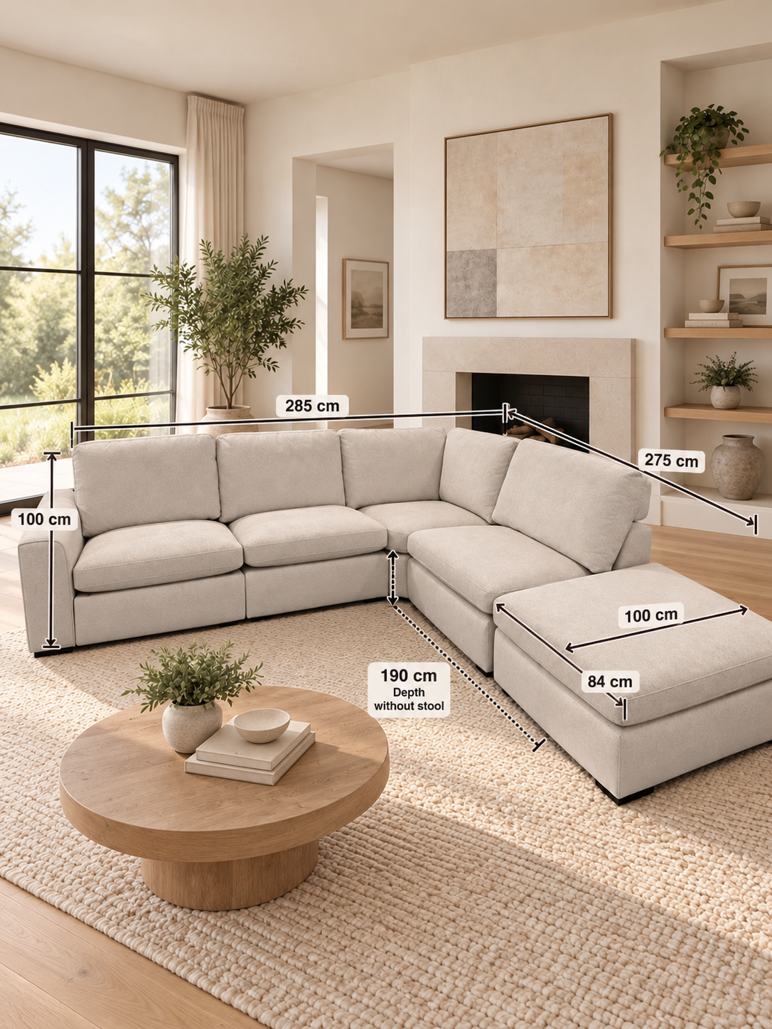 Nomad Left/Right Hand Chaise Sofa