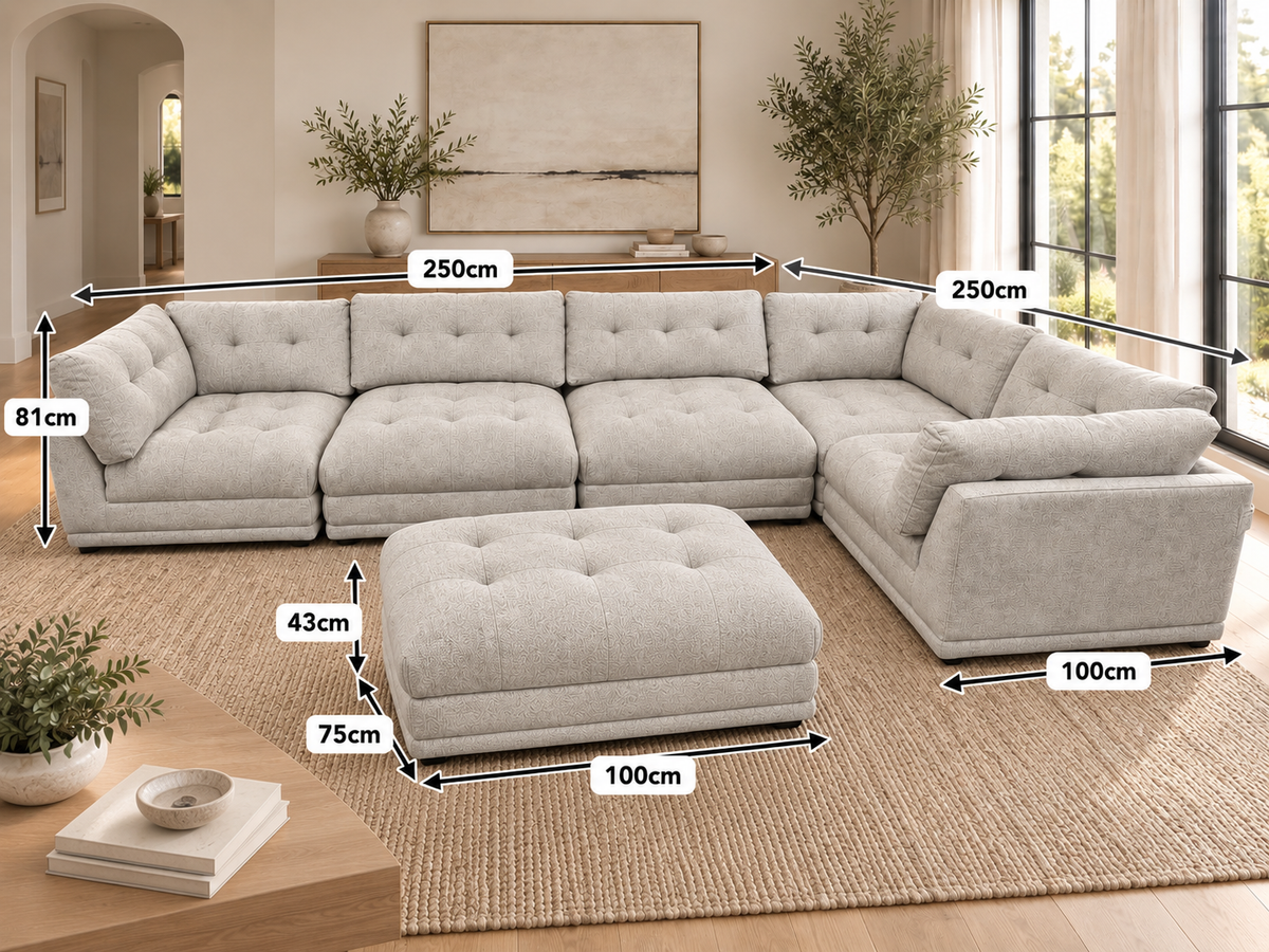 San Diego Corner Sofa & Footstool