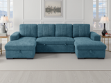 Como Sofabed Blue U Shape Corner