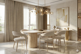 Olympia 160cm Dining Table Beige