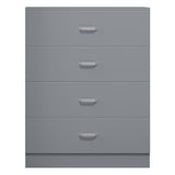 FWStyle Tunis 4 Drawer Chest Of Drawers Matt Grey