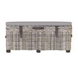Maya Handmade Kubu Rattan Storage Bench