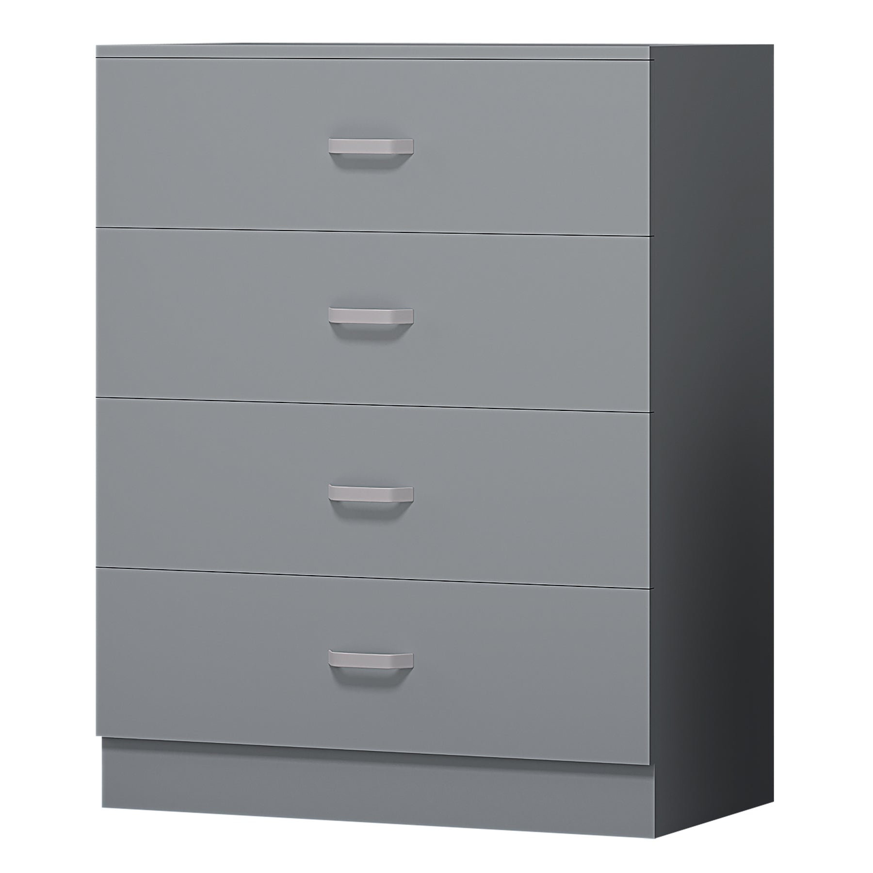 FWStyle Tunis 3 Piece Bedroom Furniture Set - Matt Grey - Wardrobe + Chest + Bedside