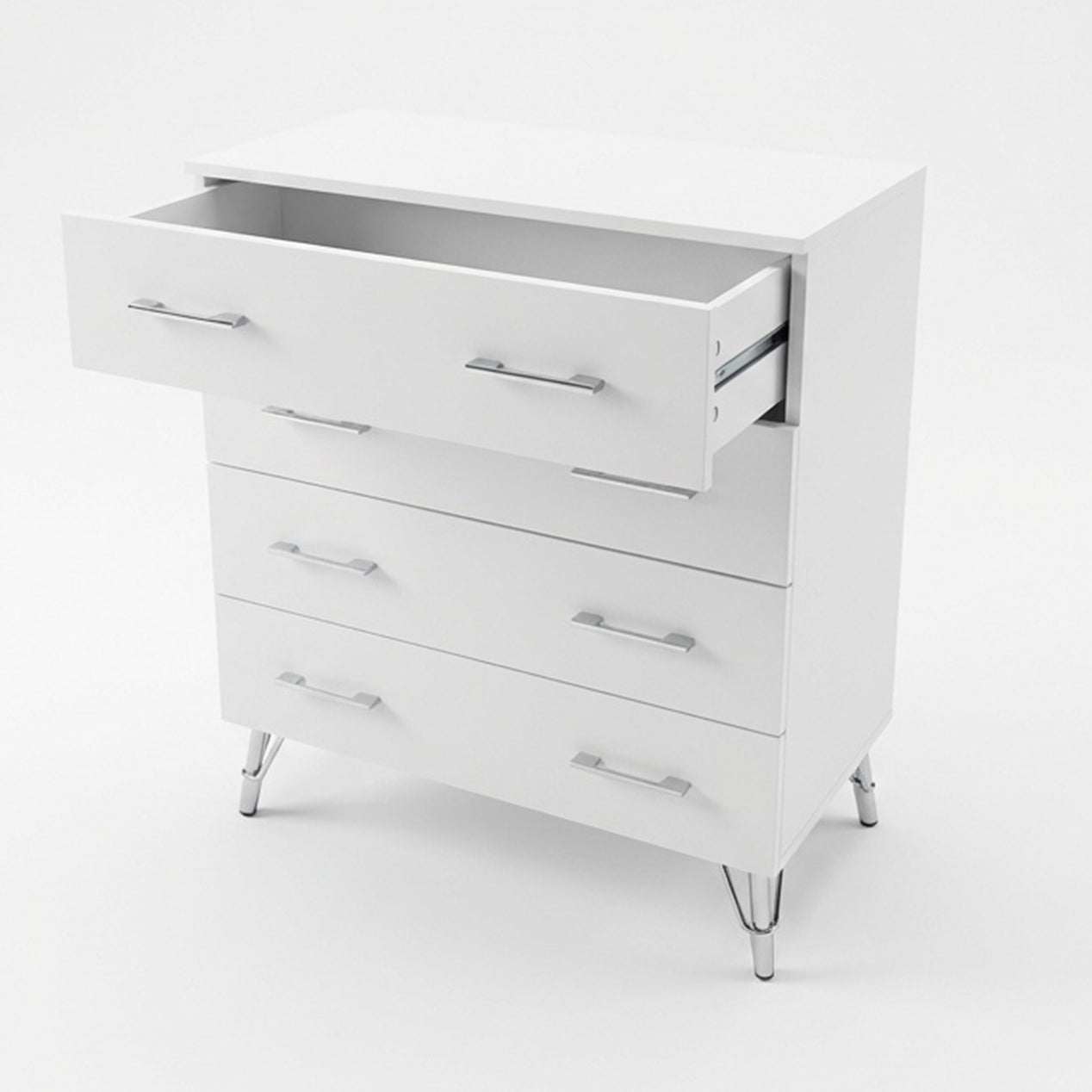 Maldon White 4 Drawer Chest Of Drawers