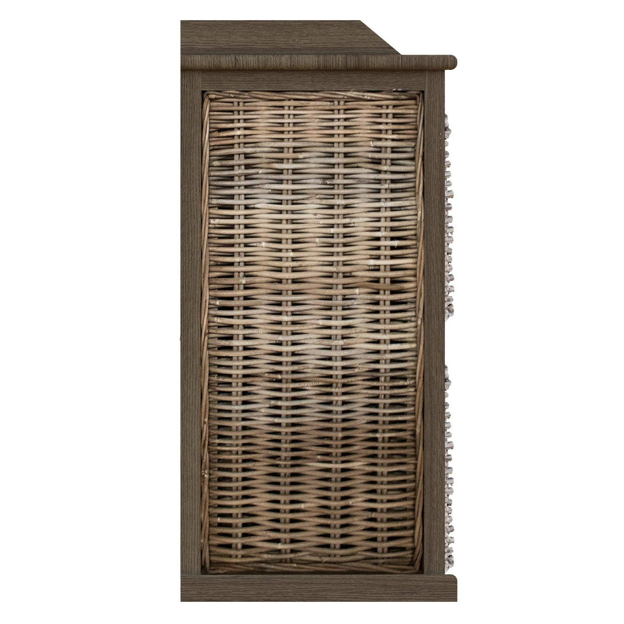 Maya Handmade Kubu Rattan 2 Over 2 Basket Storage Unit
