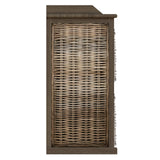 Maya Handmade Kubu Rattan 2 Over 2 Basket Storage Unit