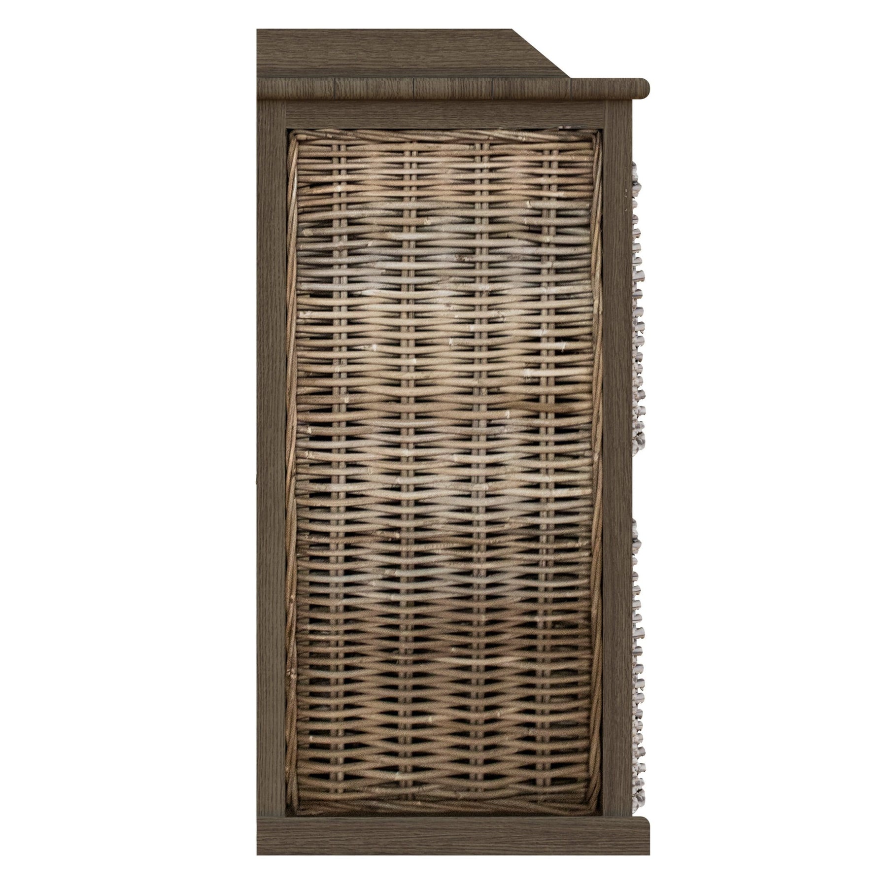 Maya Handmade Kubu Rattan 2 Over 2 Basket Storage Unit