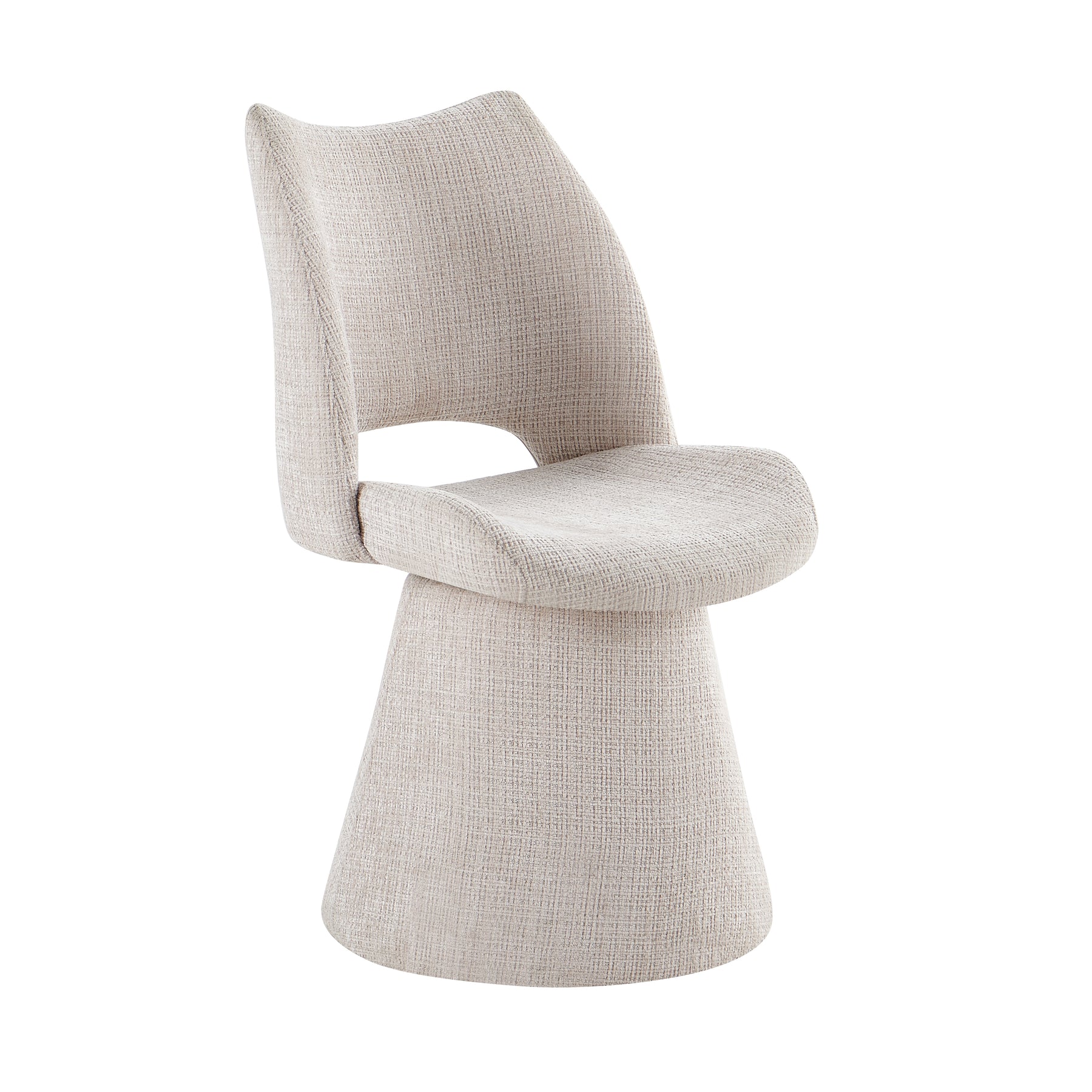 Maryland 360 Swivel Dining Chair Beige