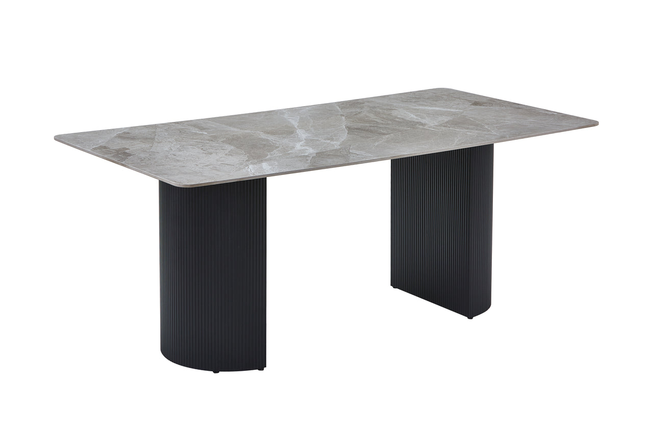 Olympia Dining Set With 4 Chairs Grey