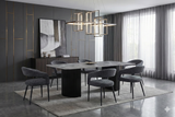 Olympia Dining Set With 4 Chairs Grey