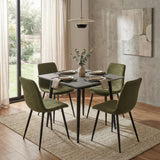 Nova Sintered Stone Dining Table 70x70cm - Grey Marble