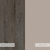 Norfolk Shoe Cabinet Dark Coffee Mocha Grey