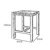 Maya Rattan Bar Table - Whitewash