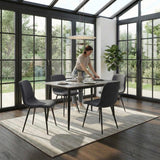 Evie Pack of 4 Grey Fabric Dining Chairs