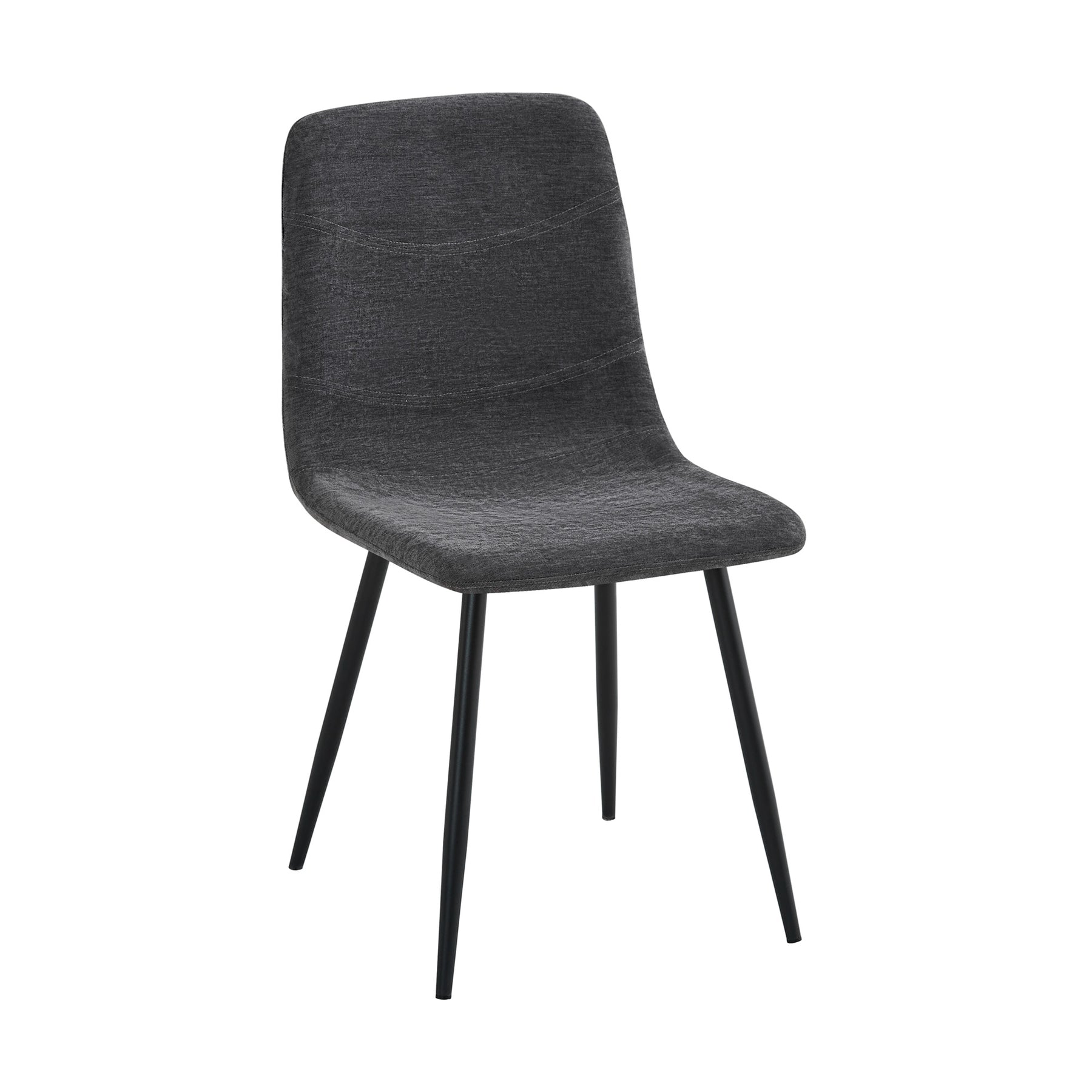 Evie Pack of 2 Grey Fabric Dining Chairs